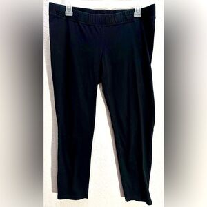 Gap Maternity Black Capri Cropped Leggings Size L